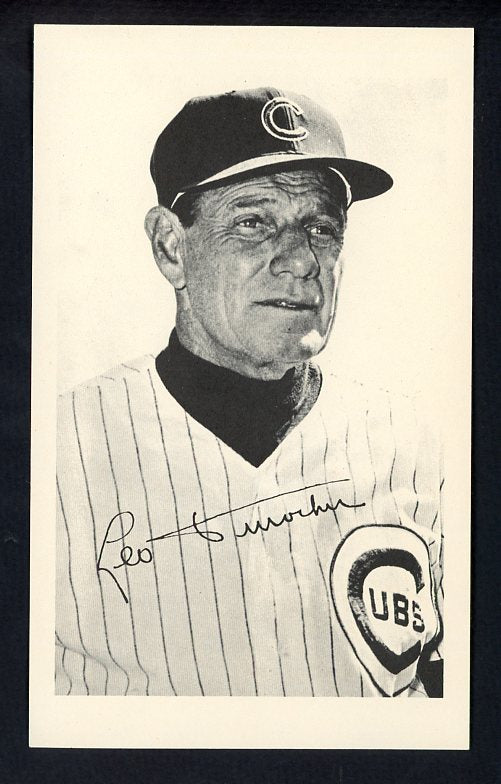 1972 Team Issue Photo Leo Durocher Cubs EX-MT 513816