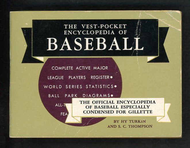 1956 Vest Pocket Encyclopedia of Baseball VG-EX 513828