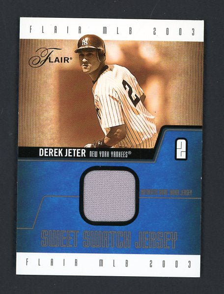 2003 Flair Swatch #SS-DJ Derek Jeter Yankees 513875