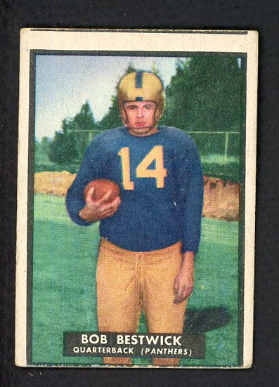 1951 Topps Magic Football #028 Bob Bestwick Pitt GD-VG 513894