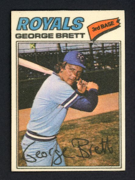 1977 Topps Baseball Cloth Stickers #007 George Brett Royals EX-MT 513896