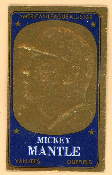 1965 Topps Baseball Embossed #011 Mickey Mantle Yankees EX 513915