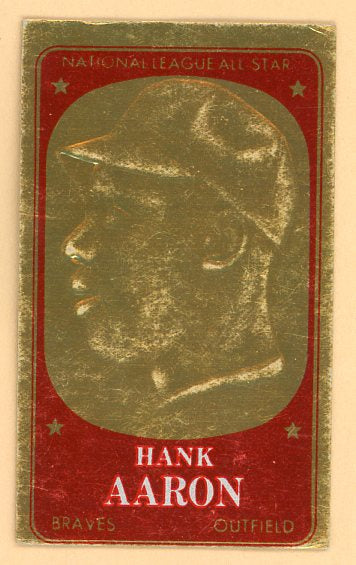 1965 Topps Baseball Embossed #059 Hank Aaron Braves VG-EX 513916