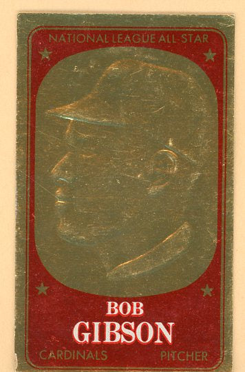 1965 Topps Baseball Embossed #069 Bob Gibson Cardinals VG-EX 513918