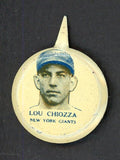 1938 PM8 Our National Game Pin Lou Chiozza Giants EX-MT 513926