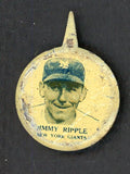 1938 PM8 Our National Game Pin Jimmy Ripple Giants VG-EX 513932