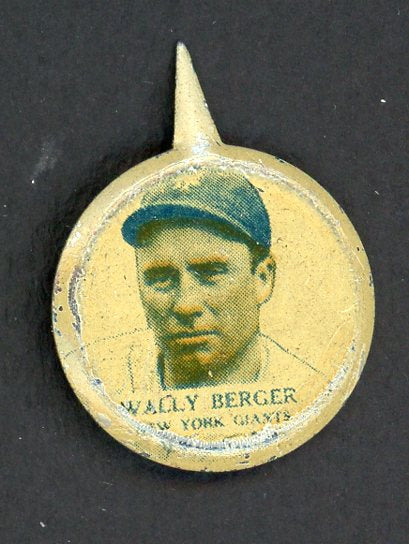 1938 PM8 Our National Game Pin Wally Berger Giants VG-EX 513937