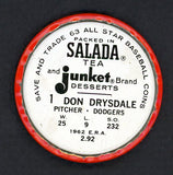 1963 Salada Baseball Coins #001 Don Drysdale Dodgers EX-MT 513948