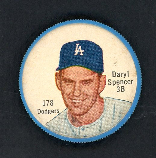 1962 Salada Baseball Coins #178 Daryl Spencer Dodgers EX 513956