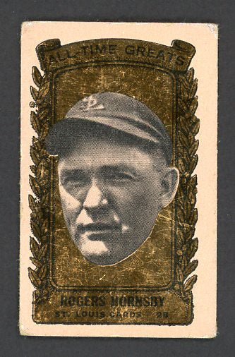 1963 Bazooka Baseball Greats #032 Rogers Hornsby Cardinals VG-EX 514026