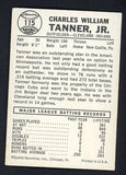 1960 Leaf Baseball #115 Chuck Tanner Indians VG-EX 514063