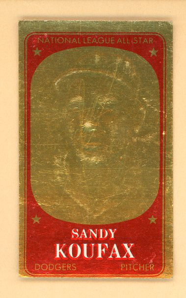 1965 Topps Baseball Embossed #008 Sandy Koufax Dodgers EX 514079