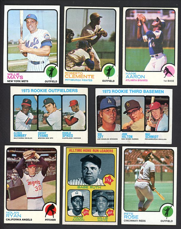 1973 Topps Baseball Complete Set EX+/EX-MT Schmidt Clemente Mays 514109