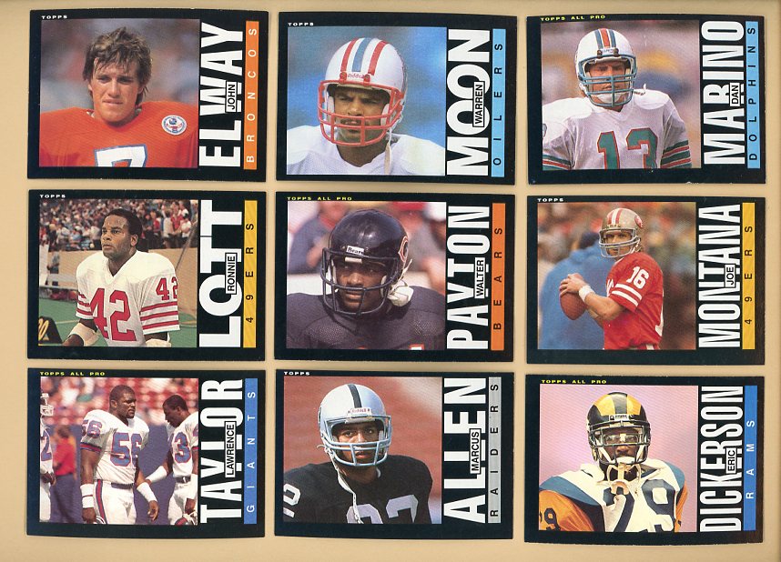 1985 Topps Football Complete Set EX-MT/NR-MT Moon Marino 514118