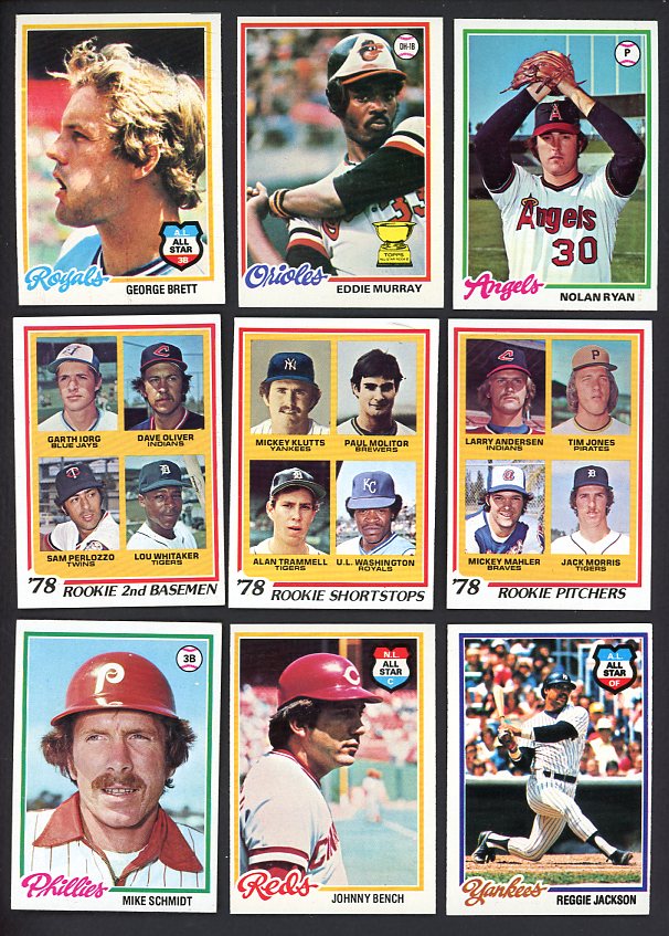 1978 Topps Baseball Complete Set EX-MT/NR-MT Murray Molitor Ryan 514142