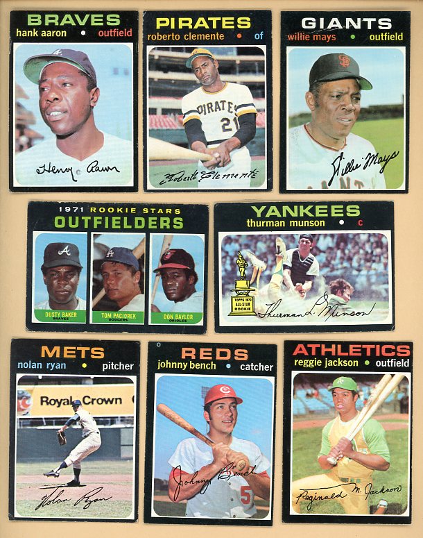 1971 Topps Baseball Complete Set VG-EX/EX Clemente Aaron Mays 514144