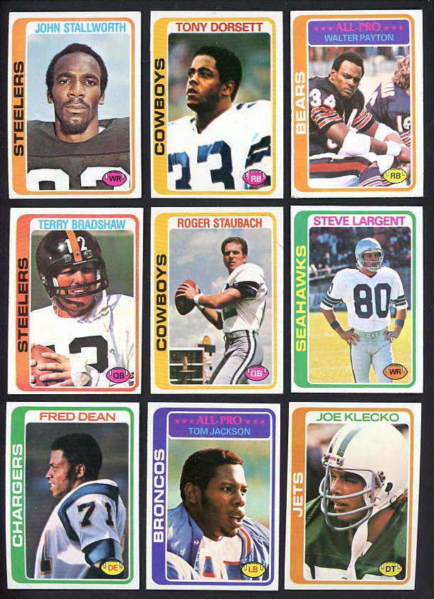 1978 Topps Football Complete Set EX+/EX-MT Dorsett Stallworth 514148