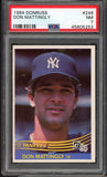 1984 Donruss #248 Don Mattingly Yankees PSA 7 NM 514156