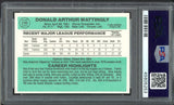 1984 Donruss #248 Don Mattingly Yankees PSA 7 NM 514156