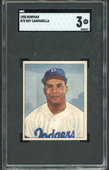 1950 Bowman Baseball # 75 Roy Campanella Dodgers SGC 3 VG 514167