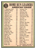 1967 Topps Baseball #243 A.L. Home Run Leaders Robinson EX-MT 514197