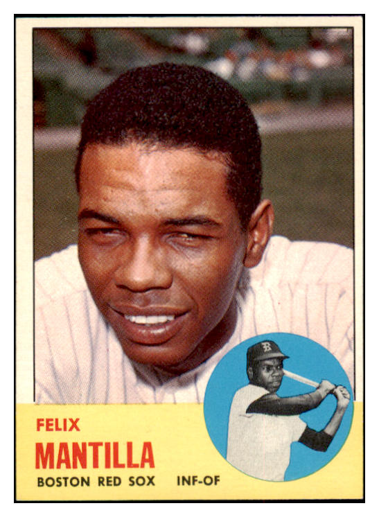 1963 Topps Baseball #447 Felix Mantilla Red Sox EX-MT 514198