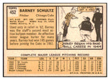 1963 Topps Baseball #452 Barney Schultz Cubs EX-MT 514201