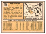 1963 Topps Baseball #454 Art Fowler Angels EX-MT White Box 514202