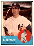 1963 Topps Baseball #457 Tex Clevenger Yankees EX-MT 514204