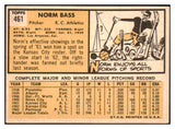 1963 Topps Baseball #461 Norm Bass A's EX-MT 514206