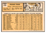 1963 Topps Baseball #476 Frank Funk Braves EX-MT 514215