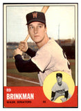 1963 Topps Baseball #479 Ed Brinkman Senators EX-MT 514216