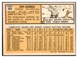 1963 Topps Baseball #485 Jim Landis White Sox EX-MT 514219