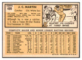 1963 Topps Baseball #499 J.C. Martin White Sox EX-MT 514224