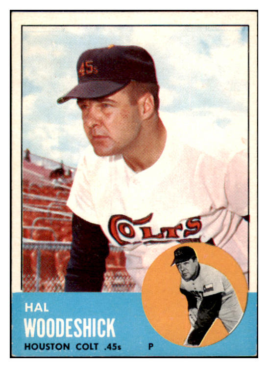 1963 Topps Baseball #517 Hal Woodeshick Colt .45s EX-MT 514228