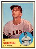 1963 Topps Baseball #527 Ed Sadowski Angels EX-MT 514231