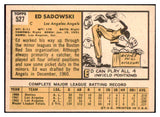 1963 Topps Baseball #527 Ed Sadowski Angels EX-MT 514231