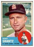 1963 Topps Baseball #533 Bobby Shantz Cardinals EX-MT 514235