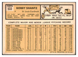 1963 Topps Baseball #533 Bobby Shantz Cardinals EX-MT 514235