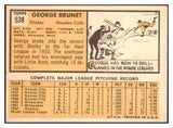 1963 Topps Baseball #538 George Brunet Colt .45s EX-MT 514238