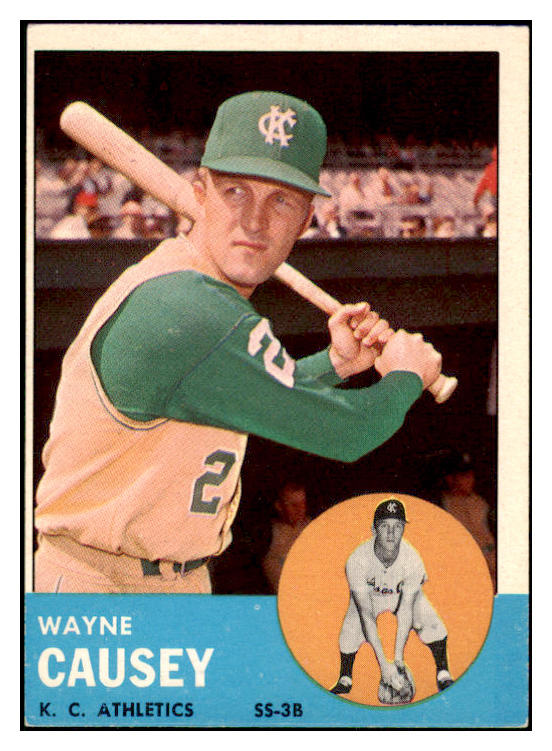 1963 Topps Baseball #539 Wayne Causey A's EX-MT 514239