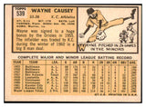 1963 Topps Baseball #539 Wayne Causey A's EX-MT 514239