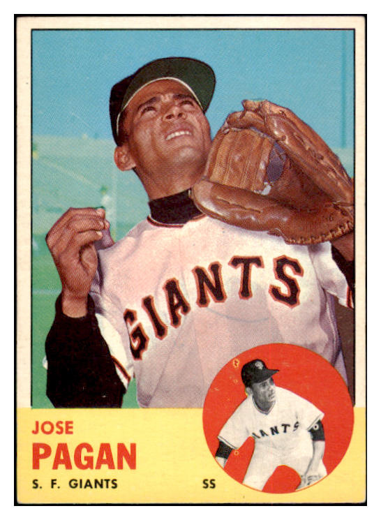 1963 Topps Baseball #545 Jose Pagan Giants EX-MT 514244