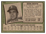 1971 Topps Baseball #654 Don Shaw Cardinals EX-MT 514249