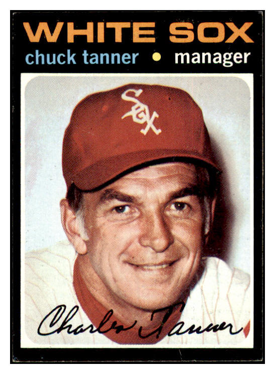 1971 Topps Baseball #661 Chuck Tanner White Sox EX-MT 514251