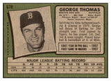 1971 Topps Baseball #678 George Thomas Red Sox EX-MT 514254