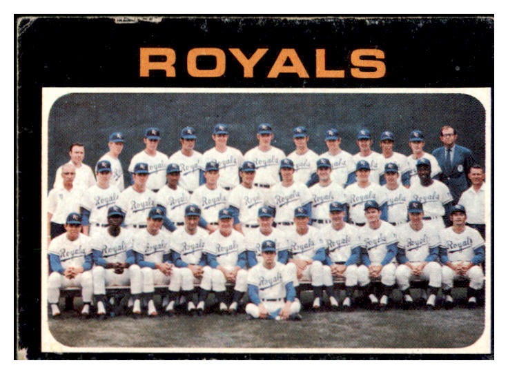 1971 Topps Baseball #742 Kansas City Royals Team VG 514272