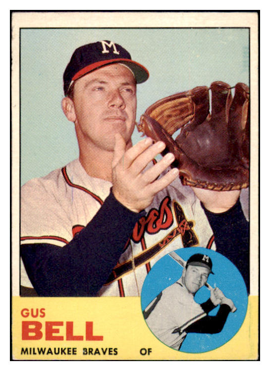 1963 Topps Baseball #547 Gus Bell Braves EX-MT 514273