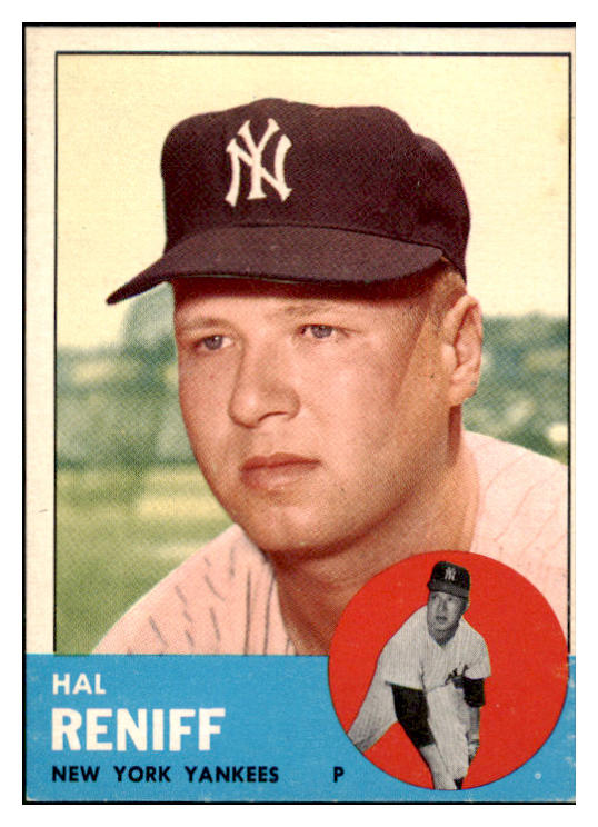 1963 Topps Baseball #546 Hal Reniff Yankees EX-MT 514275