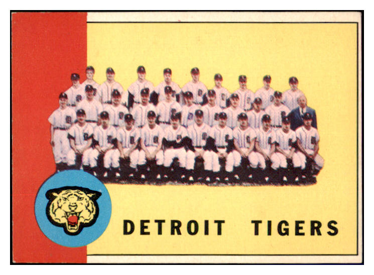 1963 Topps Baseball #552 Detroit Tigers Team EX-MT 514276